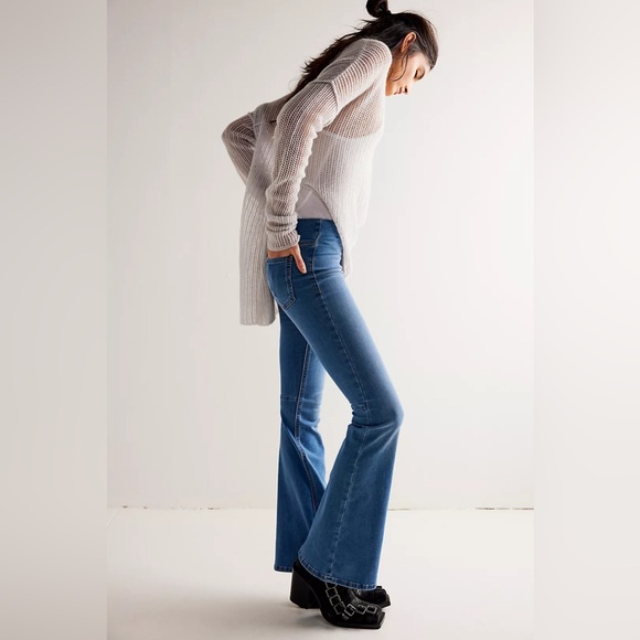 Free People Denim - Free People Penny Pull-On Flare Jeans